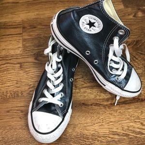 Iridescent blue Converse All Stars